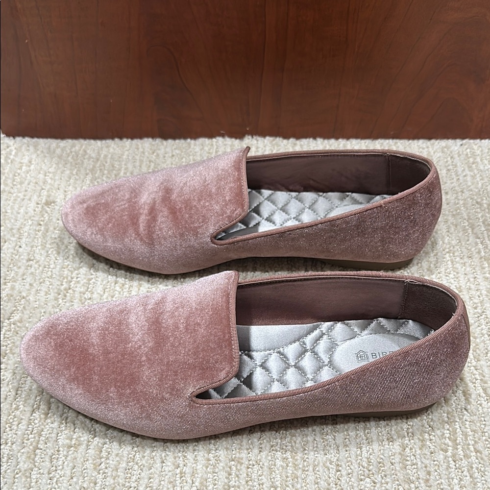 Birdies Velvet Loafers in dusty rose/pink - Picture 4 of 7